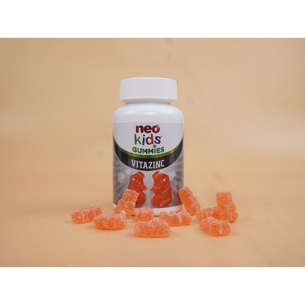 BỘ 3 GUMMIES NEOKIDS - Caxi, DHA, Kẽm hộp 60 viên nhai+ quà tặng