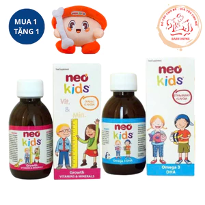Bộ Đôi Neo Kids cho con thông minh, khỏe mạnh và cao lớn chao 150ml