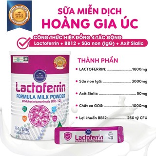 [DATE 3/2028] Sữa Lactoferrin Hồng Royal AUSNZ BB-12 Tăng Cường Miễn Dịch Chính Hãng