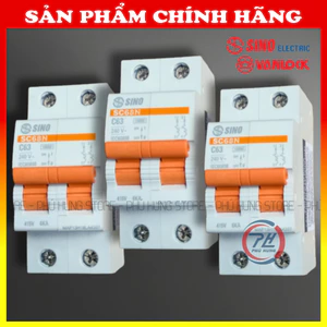 Át Đôi SINO 2P Chính Hãng – MCB 2 Cực 16A 20A 25A 32A 40A 50A 63A Chống Quá Tải