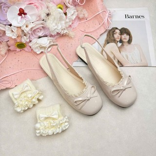 HÀNG LOẠI 1 Giày búp bê lolita nữ cao cấp đế cao 5cm mũi tròn phối nơ có viền ren