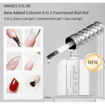 ANNIES Hoàn thiện 6 trong 1 Sơn móng tay đa16ml Sơn móng tay cường lực úp móng tạo cầu Sơn móng tay gel dán sơn móng tay