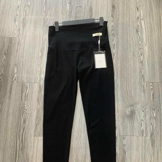 Quần bầu legging nỉ rip co dãn 4 chiều, có chun chỉnh bụng tiện lợi
