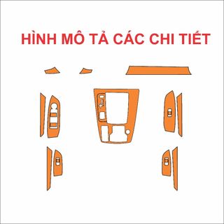 Decal Dán Nội Thất Mazda CX-8 – In 3 Lớp Mực Dầu | Cắt Chuẩn Form | dễ tháo và không để lại keo