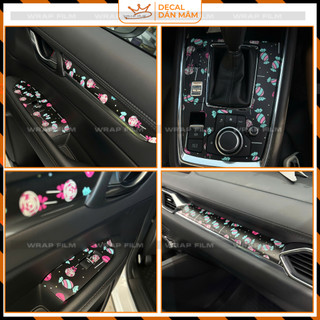 Decal Dán Nội Thất Mazda CX-8 – In 3 Lớp Mực Dầu | Cắt Chuẩn Form | dễ tháo và không để lại keo