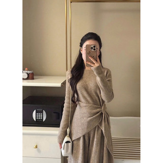 •𝙆𝙞𝙣𝙜𝙨𝙝𝙤𝙥𝙗𝙚𝙖𝙪𝙩𝙮•Set Len Vạt Chéo Mix Quần Rộng QC