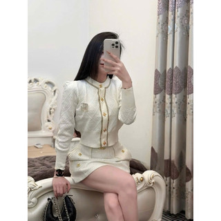 •𝙆𝙞𝙣𝙜𝙨𝙝𝙤𝙥𝙗𝙚𝙖𝙪𝙩𝙮•Áo Len Vân Viền Kèm Tag QC
