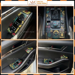 Decal Dán Nội Thất Mazda 3 2020 đến 2026  – In 3 Lớp Mực Dầu | Cắt Chuẩn Form | dễ tháo và không để lại keo