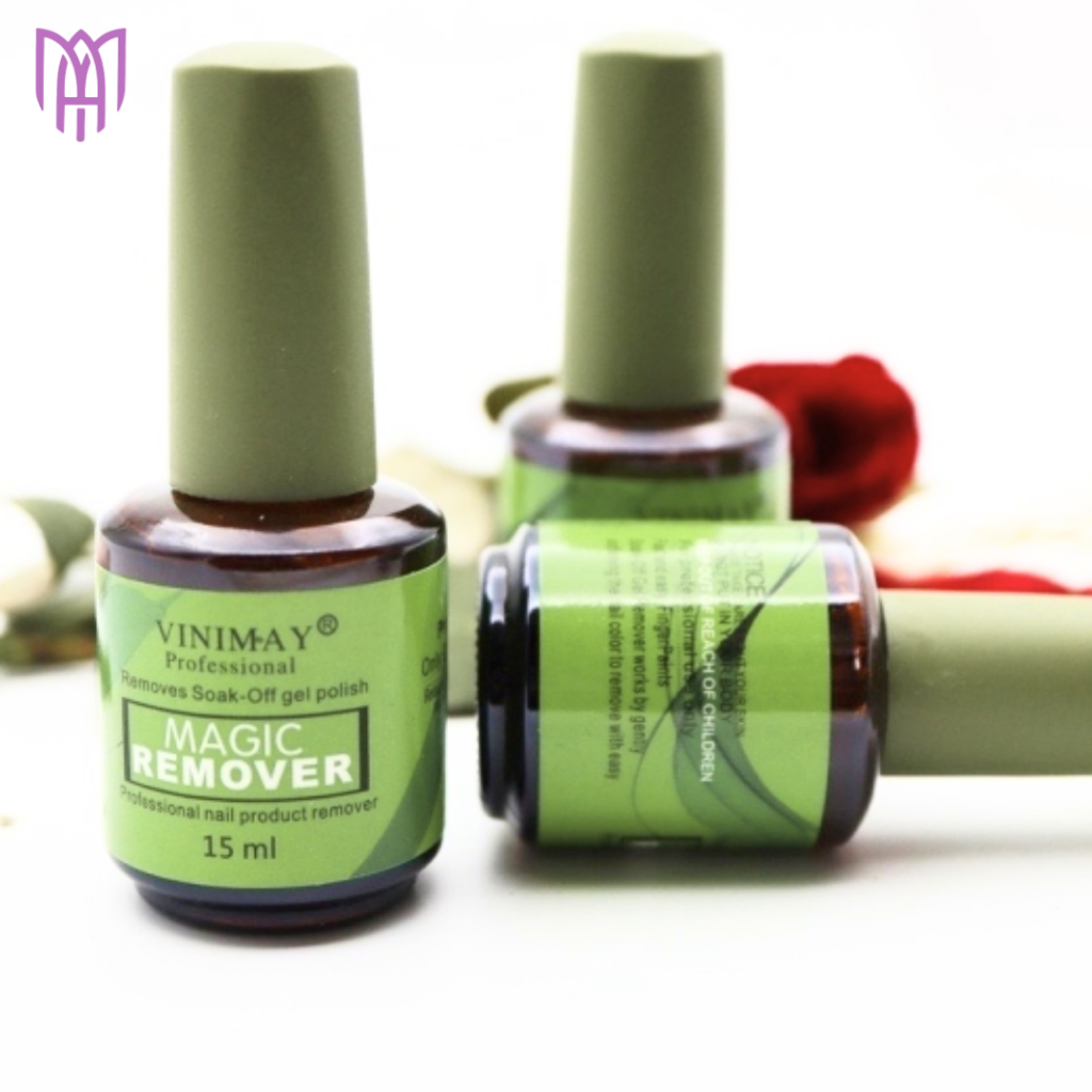 Dung Dịch Phá Gel, Phá Bột Đắp Nhanh Chóng Không Cần Dũa Vinimay Magic Remover Chính Hãng 15ml