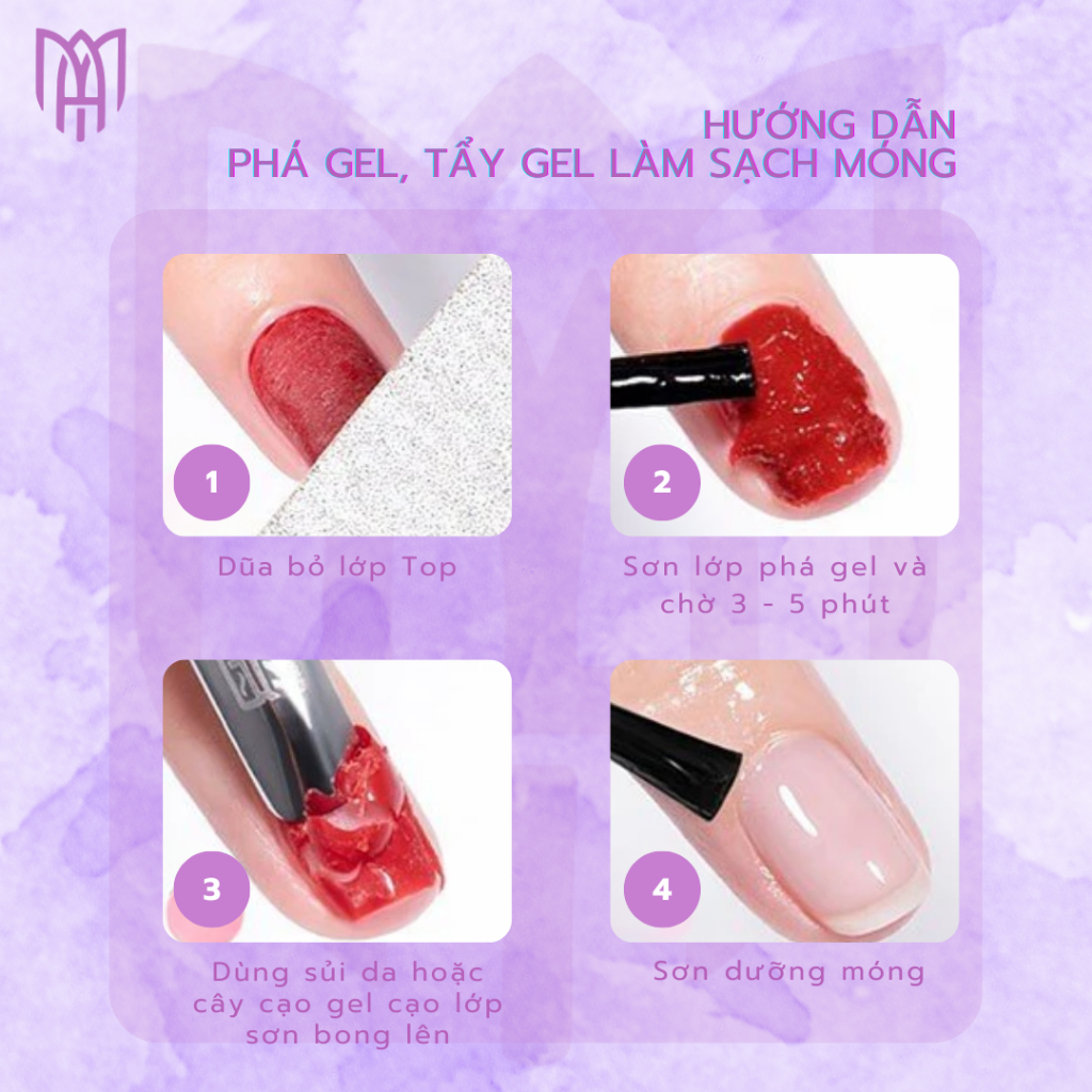 Dung Dịch Phá Gel, Phá Bột Đắp Nhanh Chóng Không Cần Dũa Vinimay Magic Remover Chính Hãng 15ml
