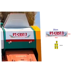 TEM dán MÁY CUỐN RƠM và 5 tem cảnh báo PT-CR57.1 Decal cao cấp chống nước.