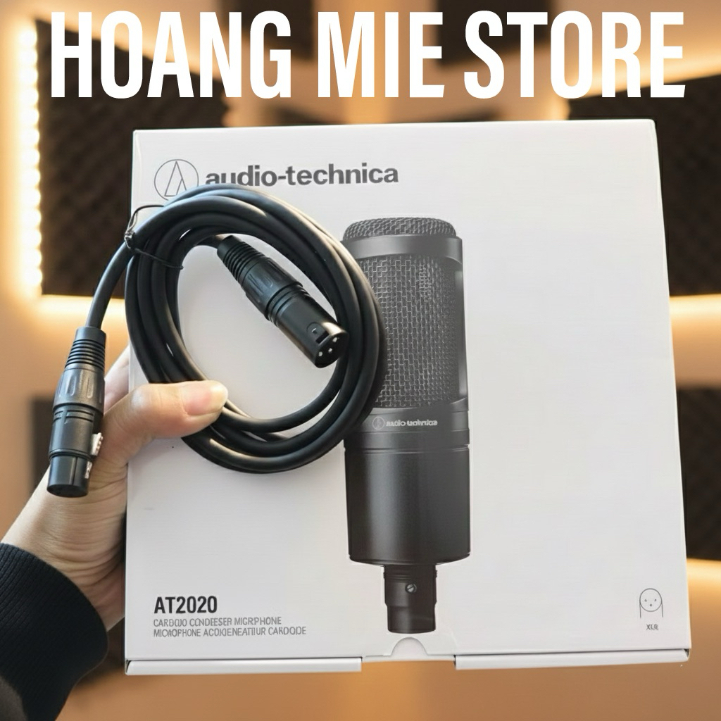 (BH 12TH Tặng dây 2 mét) Bản mới Mic Livestream 48V AT2020 Thu Âm ...