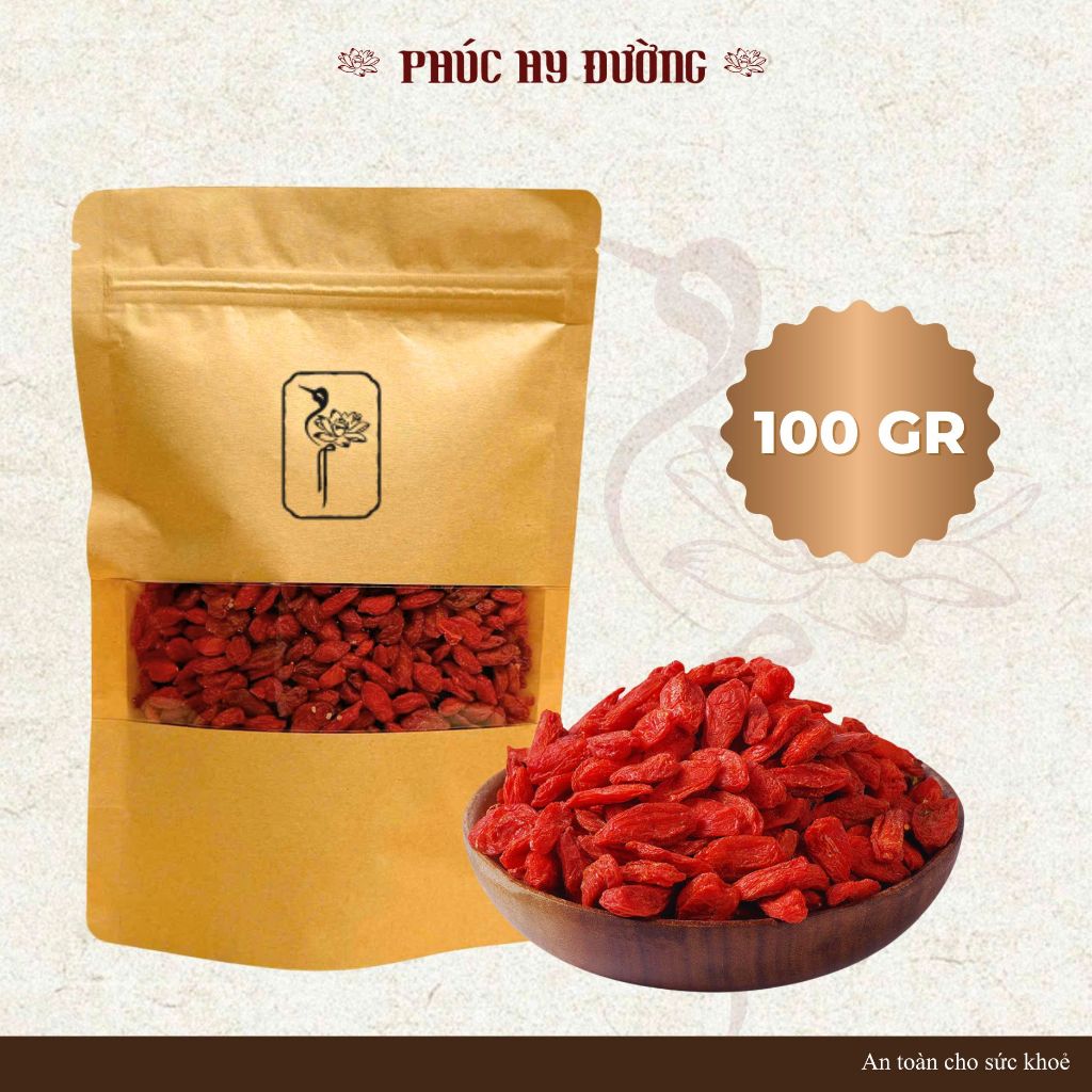 Kỷ tử sấy khô dùng pha trà, giúp đẹp da, sáng mắt, bổ khí huyết, hỗ trợ an thần