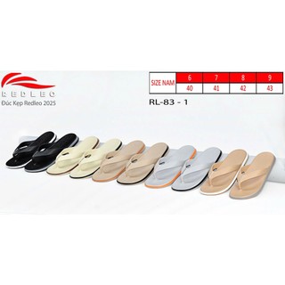 Dép kẹp xỏ ngón tông lào REDLEO DRL-83 đúc nguyên khối, đi mưa rửa nước thoải mái, êm mềm nhẹ, hottrend