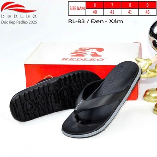 Dép kẹp xỏ ngón tông lào REDLEO DRL-83 đúc nguyên khối, đi mưa rửa nước thoải mái, êm mềm nhẹ, hottrend