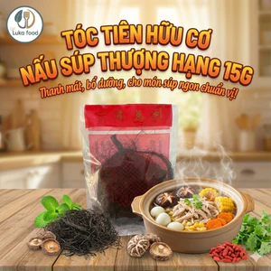 Tóc Tiên Khô Thượng Hạng 15g - Nguyên Liệu Nấu Súp Cua, Súp Hải Sản Giòn Ngon, Sạch Cát Nở Nhiều, Chuẩn Vị Hoa Luka Food