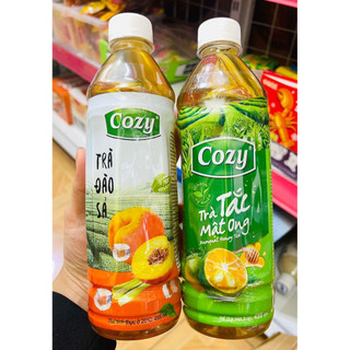 Trà hoa quả Cozy chai 450ml dạng chai nhựa