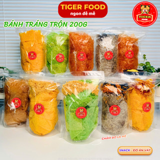 Bánh Tráng Xì Ke Cay 💖TIGER FOOD💖 Bánh Tráng Muối Nhuyễn Xì Ke Siêu Ngon Túi zip 100g - Đồ Ăn Vặt Snack Sài Gòn