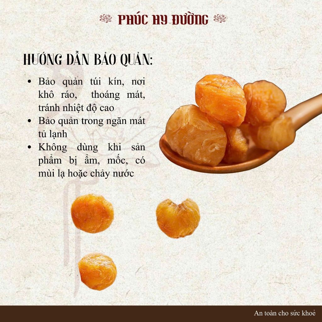 Long nhãn sấy khô hữu cơ dùng pha trà, nấu chè dưỡng nhan, hỗ trợ tốt cho sức khỏe