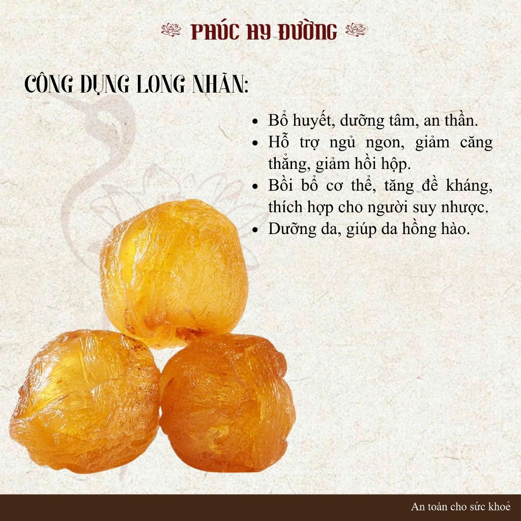 Long nhãn sấy khô hữu cơ dùng pha trà, nấu chè dưỡng nhan, hỗ trợ tốt cho sức khỏe