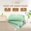 Ruột gối nằm Lasante' Green Pearl phong cách Pháp lông vũ màu xanh kích thước 50x70 cm và 45x65cm