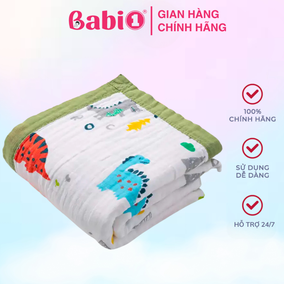 Chăn Sợi Tre Babi1 Cấu Tạo 4 Lớp Kháng Khuẩn Đa Năng Cho Bé