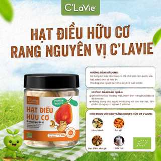 Hạt điều hữu cơ rang nguyên vị C'LaVie 200g - Natural Market
