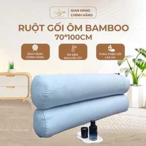Ruột gối ôm kích thước 70x100cm bông lông vũ cao cấp Pháp Bamboo LASANTE' chất liệu Tencel 100s
