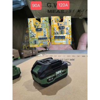 Mạch 5s120a -90a led sườn chân pin m21 dùng cho vỏ pin liion 18650 loại vỏ led sườn.