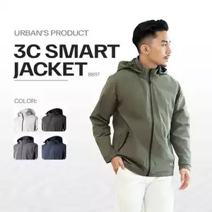 Áo khoác gió nam URBAN 2 lớp siêu nhẹ phom thoải mái công nghệ cao cấp chống nước cản gió giữ ấm NO. 8817
