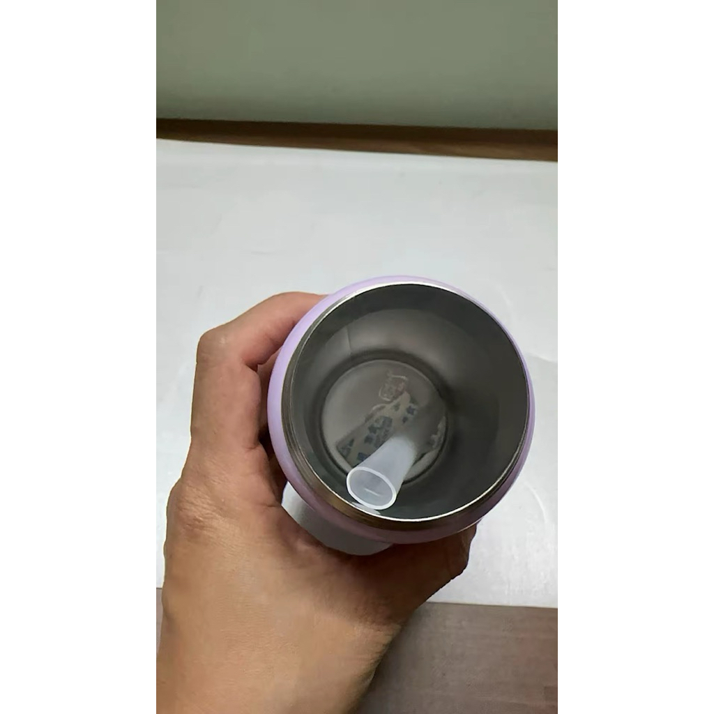 Bình giữ nhiệt NuVi inox 304 tặng kèm sticker , 420 ml ( có đầu ,ống hút )