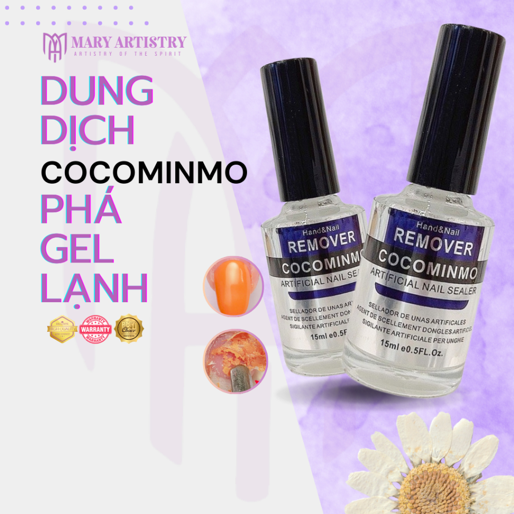 Dung Dịch Phá Gel, Phá Bột Đắp, Tẩy Gel Nhanh Chóng Không Ủ, Dưỡng Móng Vitamin Chính Hãng 15ml-50ml