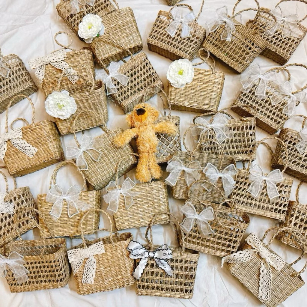 Túi cói ⚡ CỰC HOT ⚡ Túi lục bình Vintage đi biển, chụp ảnh decor, kiểu dáng siêu đẹp