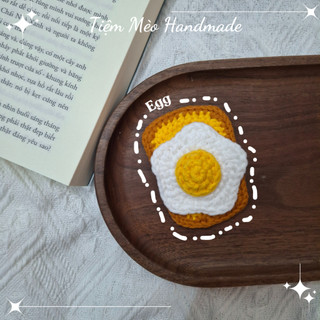 [Ảnh Thật +Sẵn hàng] Kẹp Tóc Trứng Len Handmade