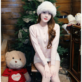(BST Thu Đông) DEAL mở bán Áo len dệt kim basic sang chảnh, Áo khoác len cardigan trơn cúc hoa hồng LA16