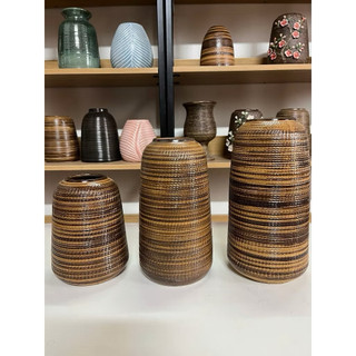 Bình đu đủ cao 30cm hàng gốm sứ Bát Tràng cắm các loại hoa, trang trí phòng khách decor nhà xinh