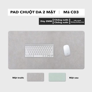Thảm Trải Bàn Cỡ Lớn - Chất Liệu Da Pu 2 Mặt Cao Cấp - Chống Nước, Chống Xước, Dễ Dàng Vệ Sinh