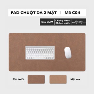 Thảm Trải Bàn Cỡ Lớn - Chất Liệu Da Pu 2 Mặt Cao Cấp - Chống Nước, Chống Xước, Dễ Dàng Vệ Sinh
