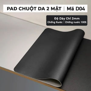 Tấm Lót Chuột Da Pu Cao Cấp 2 Mặt Kích Thước Lớn 40x80cm - Chống Xước - Chống Nước - Dễ Vệ Sinh