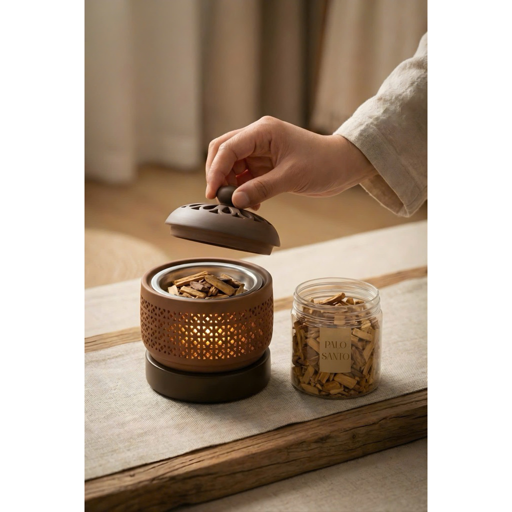 Vụn gỗ Palo Santo - Hộp 30G - Xông nhà không khói | Phong Thuỷ Omsala