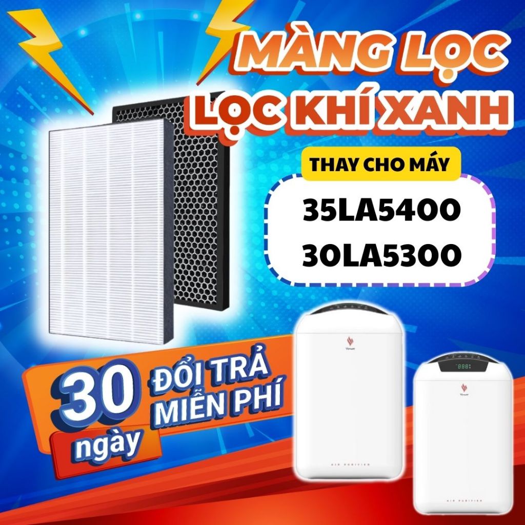 Linh kiện/ Phụ kiện : Màng lọc/ Cụm màng lọc LocKhiXanh® máy lọc không khí Vsmart 30LA5300, 30LA5400 | BigBuy360 - bigbuy360.vn