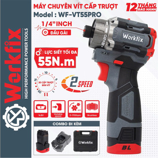 Máy Bắn Vít Không Chổi Than workfix M16B-VT45BL – 2 Cấp Tốc Độ, 23 Cấp Trượt