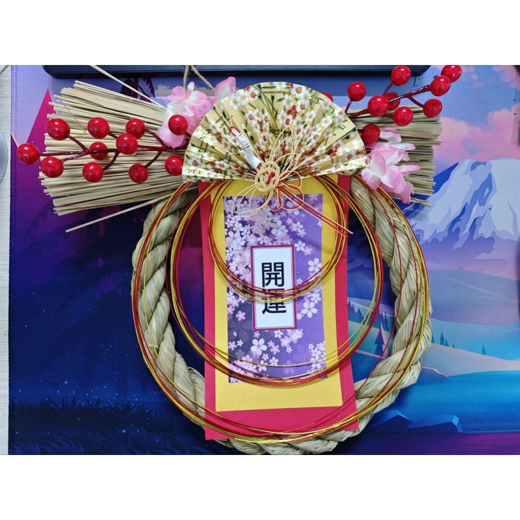 [VÒNG NHẬT/VÒNG TẾT]Vòng rơm Shimenawa/Shimekazari trang trí vòng Tết/Vòng Nhật truyền thống