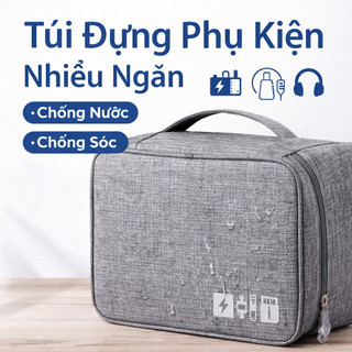 Túi Đựng Phụ Kiện Công Nghệ Nhiều Ngăn – Du Lịch – Văn Phòng – Chống Bụi