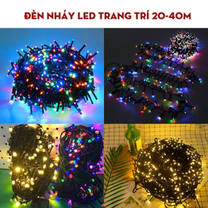 Bộ Đèn Nháy, Đèn Led 20M-40M Kim Cương Trang Trí Nhà Cửa, Noel, Tết Nguyên Đán, Sinh Nhật, Trung Thu