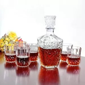 Chai Thủy Tinh Đựng Rượu Decor Họa Tiết Nổi Đẹp