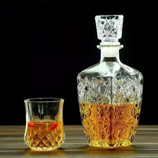 Vỏ Chai Rượu Đẹp Dung Tích 750ml cao cấp mẫu Giọt Nước hoa văn lá nổi