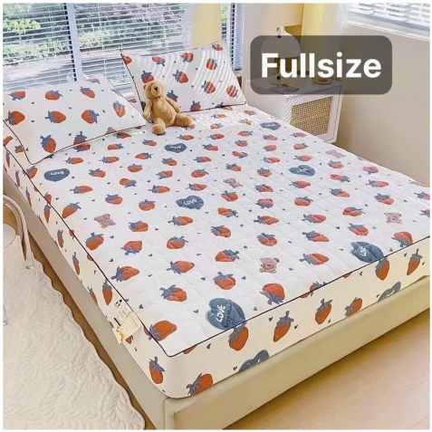 Bộ Ga Gối Trần Bông 3 Món Cotton Đũi Dệt Bông Xơ Đậu Lành – Mềm Mịn Thoáng Mát Full Size