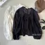 Set áo tơ babydoll SURI tay dài phối bèo kiểu kèm áo hai dây trong SAT397