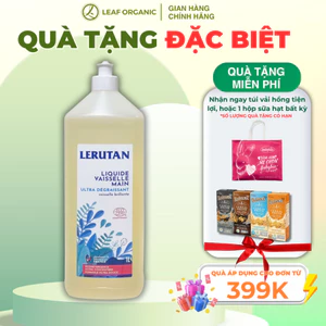 Nước rửa bát sinh học đậm đặc hương chanh Lerutan 1L